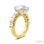 Pear Shape Semi-Mount Diamond Engagement Ring