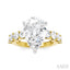Pear Shape Semi-Mount Diamond Engagement Ring