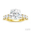 Round Shape Semi-Mount Diamond Engagement Ring