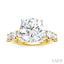 Round Shape Semi-Mount Diamond Engagement Ring