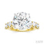 Round Shape Semi-Mount Diamond Engagement Ring