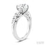 Round Shape Semi-Mount Diamond Engagement Ring