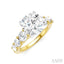 Round Shape Semi-Mount Diamond Engagement Ring