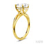 Oval Shape Semi-Mount Diamond Engagement Ring