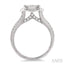 Round Shape Halo Lovebright Diamond Engagement Ring