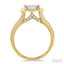 Round Shape Halo Lovebright Diamond Engagement Ring