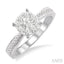 Round Shape Lovebright Diamond Engagement Ring