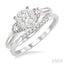 Round Shape Lovebright Diamond Wedding Set