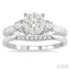 Round Shape Lovebright Diamond Wedding Set