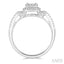 Round Shape Halo Lovebright Diamond Engagement Ring