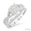 Round Shape Lovebright Diamond Wedding Set