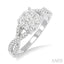 Round Shape Lovebright Diamond Engagement Ring