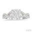 Round Shape Lovebright Diamond Engagement Ring