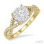 Round Shape Lovebright Diamond Engagement Ring