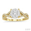 Round Shape Lovebright Diamond Engagement Ring