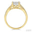 Round Shape Lovebright Diamond Engagement Ring