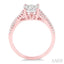 Round Shape Lovebright Diamond Engagement Ring
