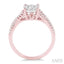 Round Shape Lovebright Diamond Engagement Ring