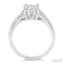 Round Shape Lovebright Diamond Engagement Ring