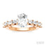 Oval Shape Semi-Mount Diamond Engagement Ring