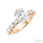 Oval Shape Semi-Mount Diamond Engagement Ring