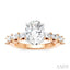 Oval Shape Semi-Mount Diamond Engagement Ring