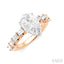 Pear Shape Semi-Mount Diamond Engagement Ring
