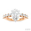 Pear Shape Semi-Mount Diamond Engagement Ring