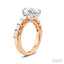 Pear Shape Semi-Mount Diamond Engagement Ring