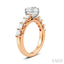 Round Shape Semi-Mount Diamond Engagement Ring