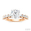 Round Shape Semi-Mount Diamond Engagement Ring