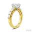 Emerald Shape Semi-Mount Diamond Engagement Ring