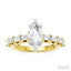 Marquise Shape Semi-Mount Diamond Engagement Ring