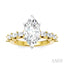 Marquise Shape Semi-Mount Diamond Engagement Ring
