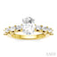 Oval Shape Semi-Mount Diamond Engagement Ring