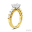 Princess Shape Semi-Mount Diamond Engagement Ring