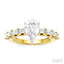 Pear Shape Semi-Mount Diamond Engagement Ring