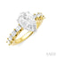 Pear Shape Semi-Mount Diamond Engagement Ring