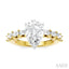 Pear Shape Semi-Mount Diamond Engagement Ring
