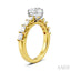 Round Shape Semi-Mount Diamond Engagement Ring