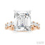 Emerald Shape Semi-Mount Diamond Engagement Ring