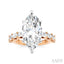 Marquise Shape Semi-Mount Diamond Engagement Ring