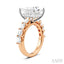 Princess Shape Semi-Mount Diamond Engagement Ring