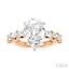 Pear Shape Semi-Mount Diamond Engagement Ring