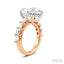 Pear Shape Semi-Mount Diamond Engagement Ring