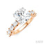 Round Shape Semi-Mount Diamond Engagement Ring