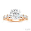 Round Shape Semi-Mount Diamond Engagement Ring