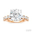 Round Shape Semi-Mount Diamond Engagement Ring