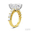 Emerald Shape Semi-Mount Diamond Engagement Ring