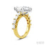 Marquise Shape Semi-Mount Diamond Engagement Ring